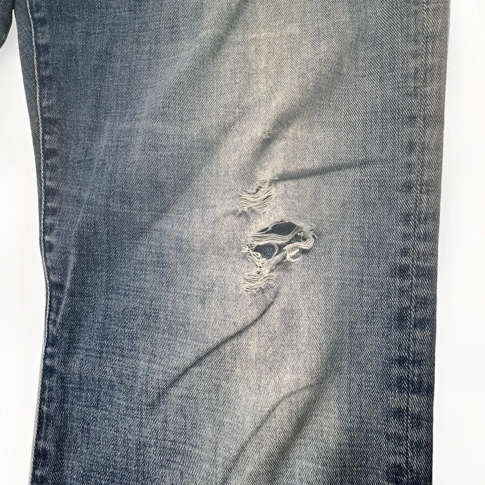 7 For All Mankind The Straight Jeans Mens 36 Stretch Straight Leg Distressed